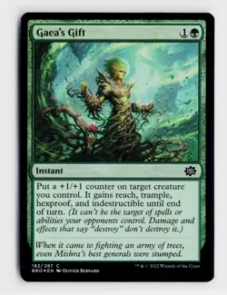 Gaea's Gift C The Brothers' War 182 NM FOIL - Image 1