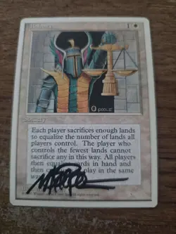 Balance 4th Ed SIGNED By Mark Poole Magic The Gathering - Image 1