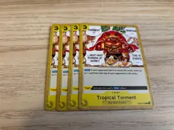 OP03-120 Playset 4 x Tropical Torment English C One Piece TCG Card Game - Image 1