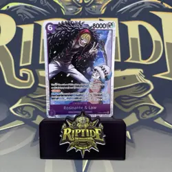 One Piece Card Game TCG Rosinante & Law EB04-038 SR The Azure Sea’s Seven OP14 - Image 1
