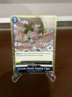 One Piece Card Game-Gravity Blade Raging Tiger Op06-058 English NM - Image 1