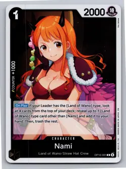 Nami OP16-091 Rare The Time of Battle One Piece Foil Near Mint - Image 1