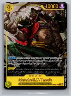 One Piece OP16-119 Marshall D Teach SEC Alt Art The Time of Battle English NM - Image 1
