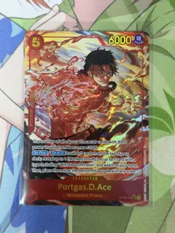 One Piece Portgas.D.Ace OP16-118 SEC (ALT ART) NM - Image 1