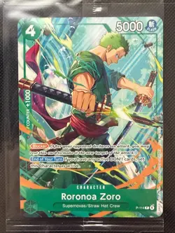 Roronoa Zoro P-114 Exclusive Convention One Piece TCG Promo Card Sealed English - Image 3