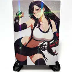 Final Fantasy Tifa Lockhart Sexy Anime Waifu Girl Lewd Goddess Story Art Card - Image 2