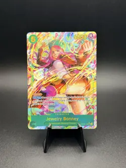 One Piece Tcg Jewelry Bonney Op12-118 Sec Rare Alt Art Mint - Image 1