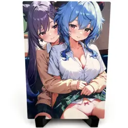 Genshin Impact Ganyu Keqing Sexy Anime Waifu Girl Doujin Lewd Goddess Story Card - Image 1