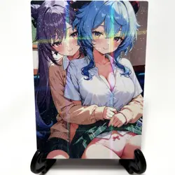 Genshin Impact Ganyu Keqing Sexy Anime Waifu Girl Doujin Lewd Goddess Story Card - Image 2