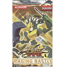 YuGiOh 5D's Trading Card Raging Battle 1st edition booster pack w 9 cards - Image 1