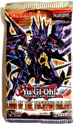 YuGiOh Lord of The Tachyon Galaxy Booster Pack 1st Edition 9 Cards SEALED - Image 1