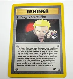 Pokemon TCG Gym Heroes 5-Card Lot: Lt. Electrode, Jolteon, Kadabra, Secret, Gym - Image 3