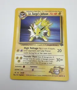 Pokemon TCG Gym Heroes 5-Card Lot: Lt. Electrode, Jolteon, Kadabra, Secret, Gym - Image 5