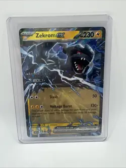 Pokemon Zekrom ex 034/086 Black Bolt Promo Stamp Double Rare DR TCG Holo Card - Image 1