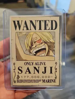 2022 ONE PIECE Epic Journey Panini Card 129 SANJI WANTED TCG - Image 1
