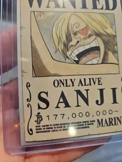 2022 ONE PIECE Epic Journey Panini Card 129 SANJI WANTED TCG - Image 5