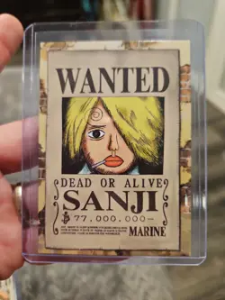 2022 ONE PIECE Epic Journey Panini Card 124 SANJI WANTED TCG - Image 1