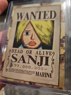 2022 ONE PIECE Epic Journey Panini Card 124 SANJI WANTED TCG - Image 3