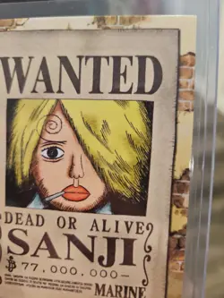 2022 ONE PIECE Epic Journey Panini Card 124 SANJI WANTED TCG - Image 4