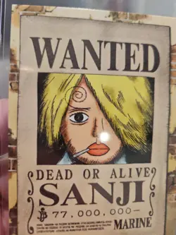 2022 ONE PIECE Epic Journey Panini Card 124 SANJI WANTED TCG - Image 5