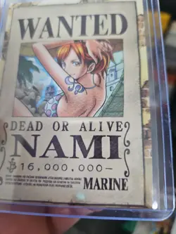Panini Epic Journey One Piece NAMI Gold Wanted Poster Trading Card Wanted 122 - Image 4