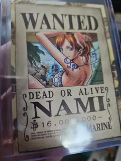 Panini Epic Journey One Piece NAMI Gold Wanted Poster Trading Card Wanted 122 - Image 5