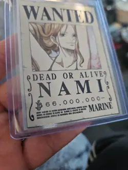 One Piece NAMI Wanted Poster Trading Card Panini Epic Journey Marine Trading 128 - Image 4