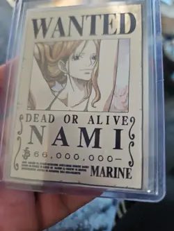 One Piece NAMI Wanted Poster Trading Card Panini Epic Journey Marine Trading 128 - Image 5