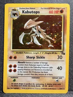 Kabutops 9/62 Fossil Holo 1999 WOTC Vintage Pokemon Card | LP - Image 1