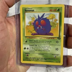Venonat 63/64 Common 1999 Jungle Unlimited WOTC Pokemon Card NM/MT Never Played - Image 1