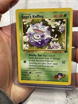 Koga's Koffing 79/132 Unlimited Pokemon Gym Challenge Common Vintage Card LP+ - Image 1