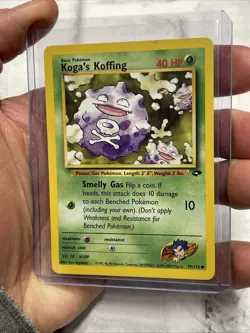Koga's Koffing 79/132 Unlimited Pokemon Gym Challenge Common Vintage Card LP+ - Image 2