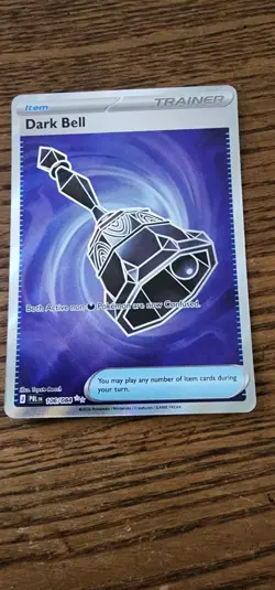 ​Dark Bell 106/084 Ultra Rare Pokemon Card Pitch Black Full Art Trainer Item NM - Image 1