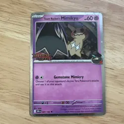 Team Rocket's Mimikyu (Prerelease) 087/182 Miscellaneous Cards & Products Holo - Image 1