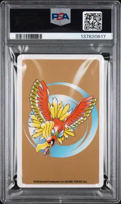 2000 POKEMON GOLD VERSION PLAYING CARDS ACE OF SPADES #250 HO-OH PSA 10 - Image 2