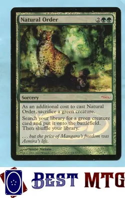Magic The Gathering MTG Natural Order 2 Foil #C Judge Gift Cards 2010 - Image 1