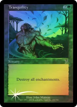 7th Edition MTG FOIL Tranquility Magic - Image 1