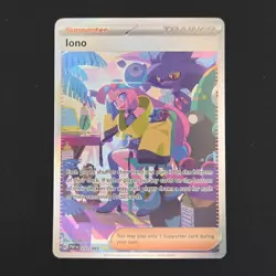 Pokemon TCG Card Iono 237/091 Paldean Fates Special Illustration Rare - NM - Image 1