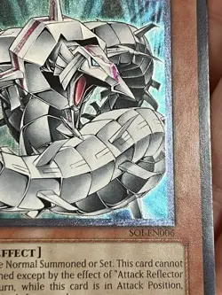 Yu-Gi-Oh! Cyber Barrier Dragon SOI-EN006 1st Edition Super Rare TCG card - Image 3