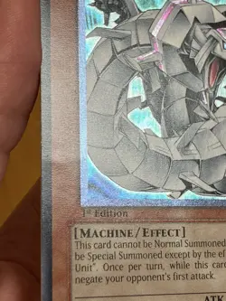 Yu-Gi-Oh! Cyber Barrier Dragon SOI-EN006 1st Edition Super Rare TCG card - Image 4