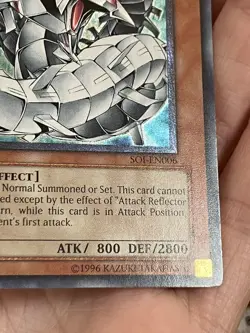 Yu-Gi-Oh! Cyber Barrier Dragon SOI-EN006 1st Edition Super Rare TCG card - Image 5