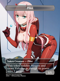 Strelizia & Pilot Token (Shorikai Genesis Engine) - MTG Anime Custom - Playtest - Image 2