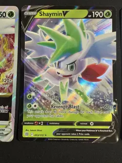 Pokemon Card Lot Shaymin Vstar V WC 2015 Brilliant Stars NM-MP 3 Cards - Image 3