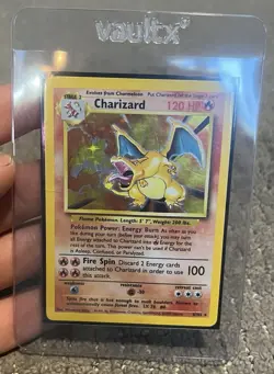 Pokemon TCG Charizard Base Set Holo Unlimited Rare Card - Image 1