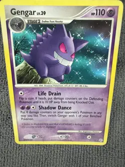 Gengar 27/130 Non-Holo Rare Diamond & Pearl 2007 Pokemon Card Vintage LP - Image 3