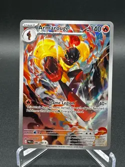 Pre-Release Armarouge 086/084 IR Pitch Black English Pokemon Card NM - Image 1