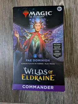 Wilds of Eldraine Commander Deck - Fae Dominion MAGIC Factory Sealed - Image 1