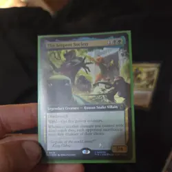 The Serpent Society FOIL EXTENDED RARE Marvel Super Heroes MSH MTG Magic NEW - Image 1