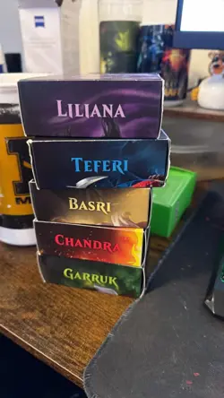 MTG Core Set 2021 Lot of 5 Planeswalker Decks Complete Open Box W/ Boxes - Image 1