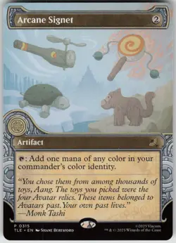 MTG Arcane Signet (Showcase) Normal NM Avatar: The Last Airbender: Magic 315 - Image 1